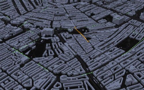 Real Time Map of Amsterdam public transportation