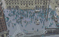 Geocraft Crowd Simulation