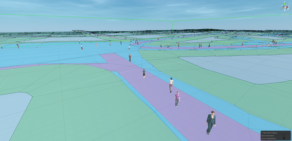 Navigation Meshes from Open GIS Data