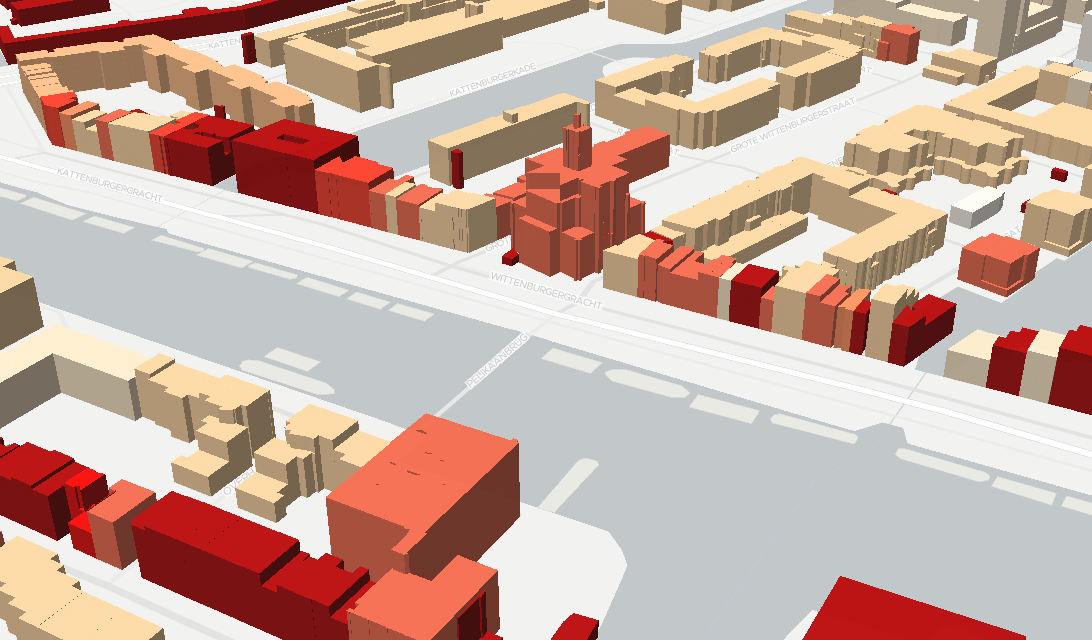 All Dutch 3D buildings in 1.9 GB