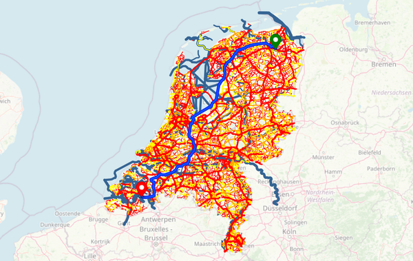 Multimodaal routeren van vracht met OpenStreetMap data